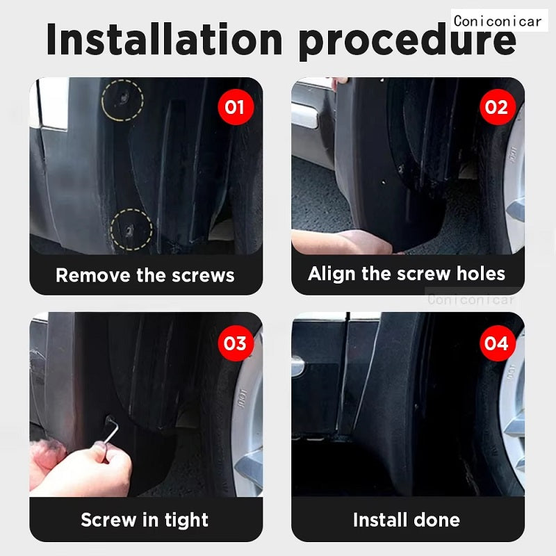 Aletas contra barro para BYD Dolphin