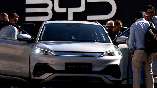 BYD shares plunge after steep price cuts, as its EV sales in Europe surpass Tesla