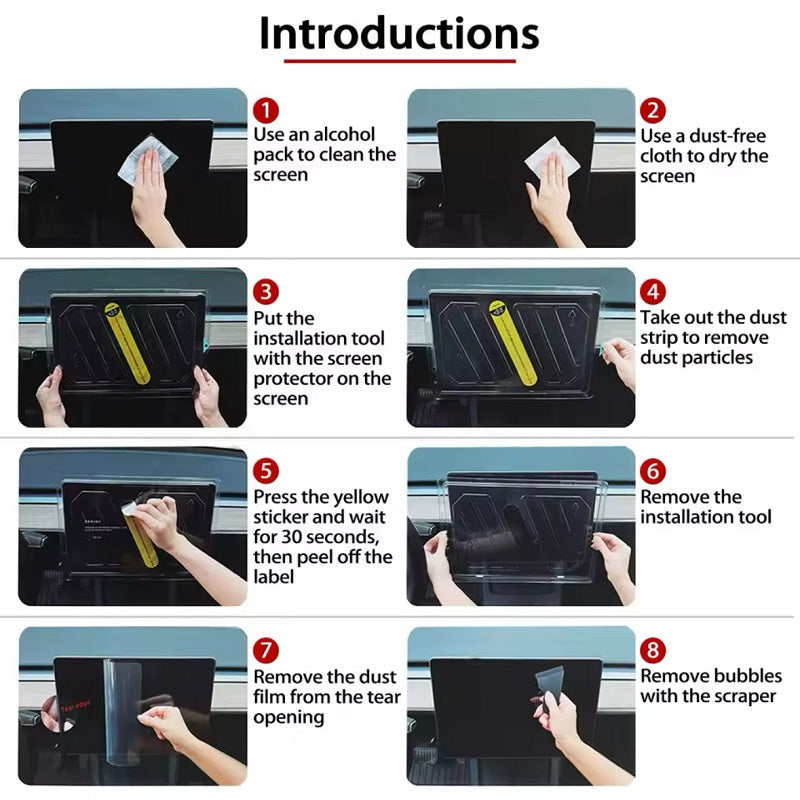 15.6-inch Tempered Glass Screen Protection for BYD with Installation Tool