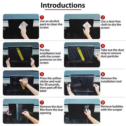 15.6-inch Tempered Glass Screen Protection for BYD with Installation Tool
