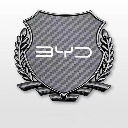3D Metal Car Trunk Window Side Emblem Badge Decal Sticker For BYD