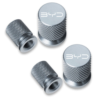 4pcs Tapas de válvula de neumático de rueda de aluminio para BYD