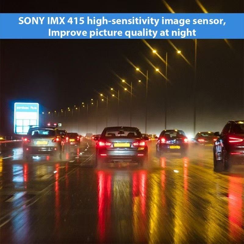 Cámara de tablero 2.7K HD con pantalla de 2 pulgadas, compatible con monitoreo 24 horas para BYD