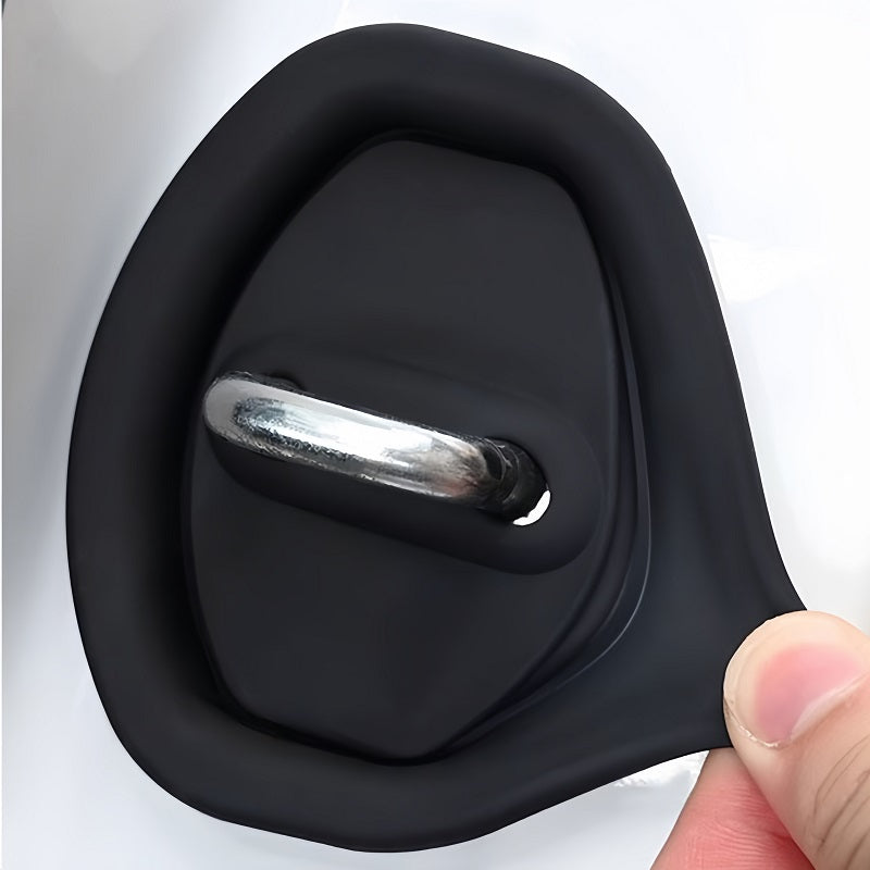 Door Lock Buckle Prot Cover with Anti-vibration Pad for BYD