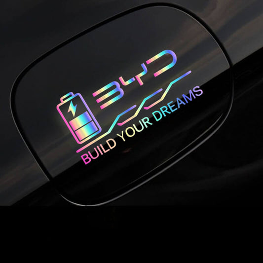 Laser Car Fuel Tank Sticker for BYD