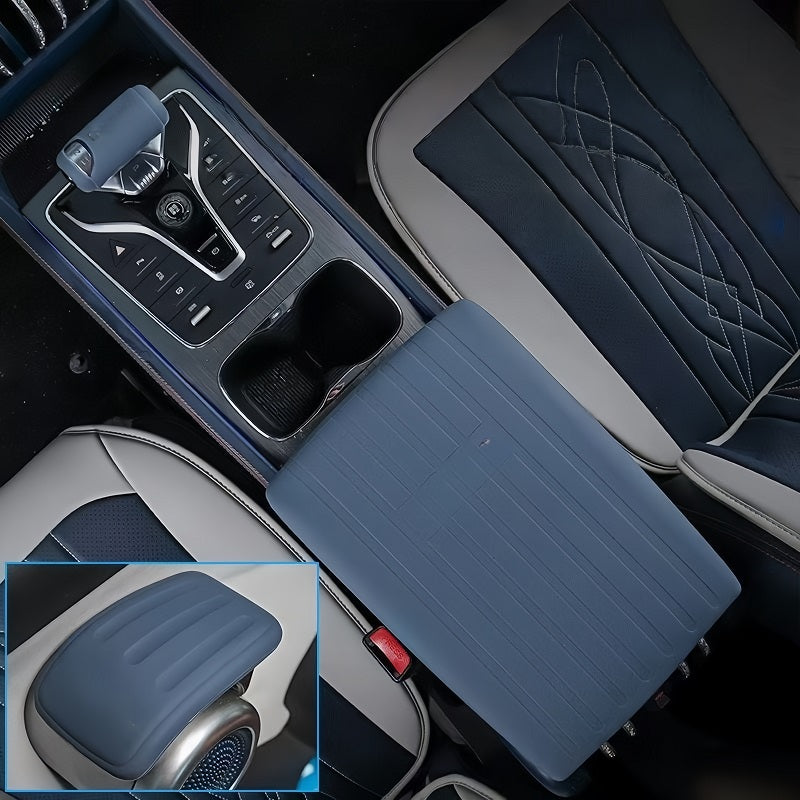 Cubierta de Caja de Reposabrazos con Collarines de Cambio de Marchas de Gel de Sílice para BYD Atto 3